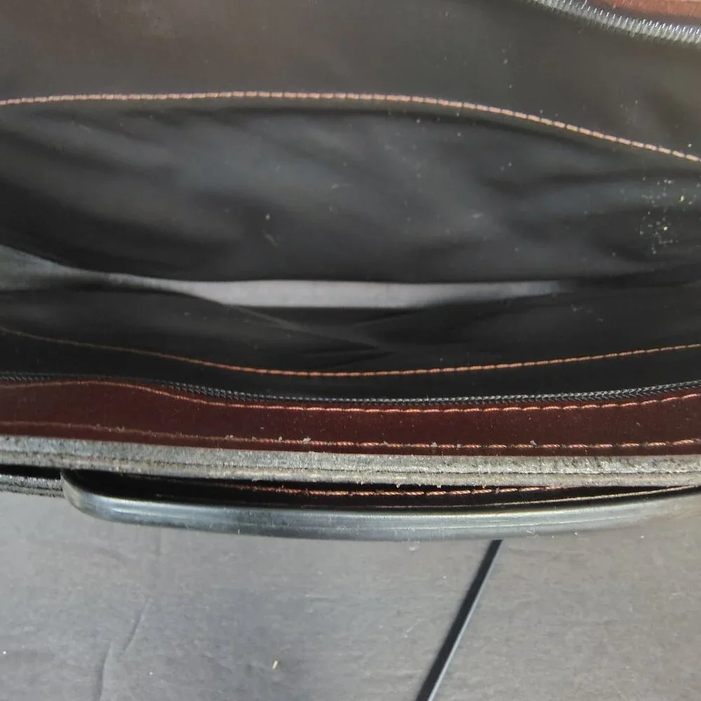 VINTAGE Canon Camera Leather Portfolio Briefcase‎ Hand Bag Photography